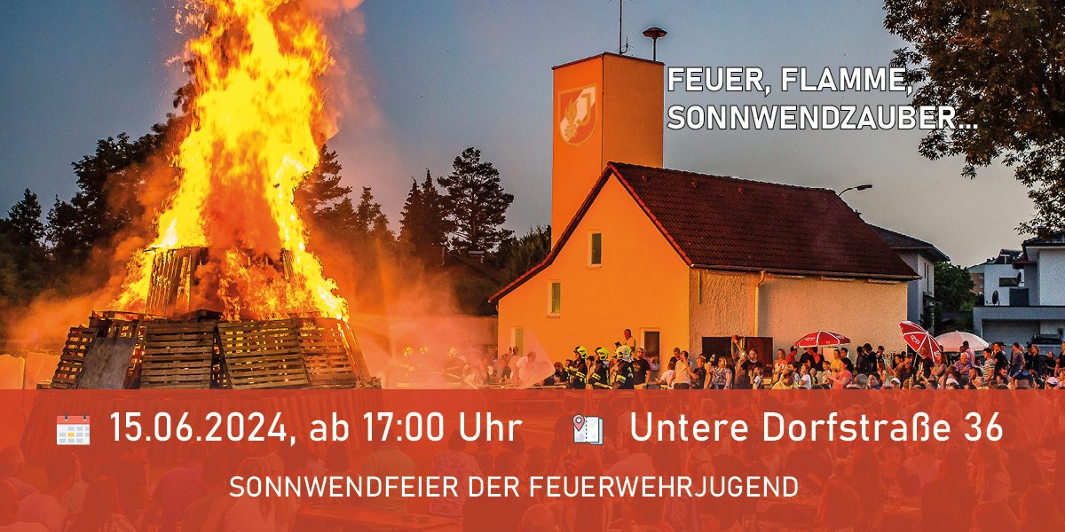 Sonnwendfeuer bei der Jugend der Freiwilligen Feuerwehr Traun