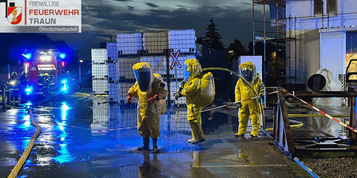 Übungsstichwort: Austritt von Gefahrengut